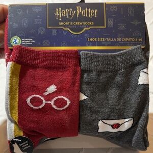 Harry Potter Shortie Crew Socks - 10 pack